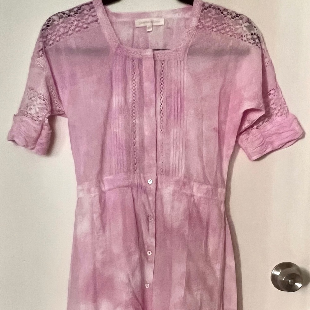 3/4 length tie dye bohemian dress